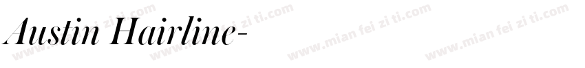 Austin Hairline字体转换